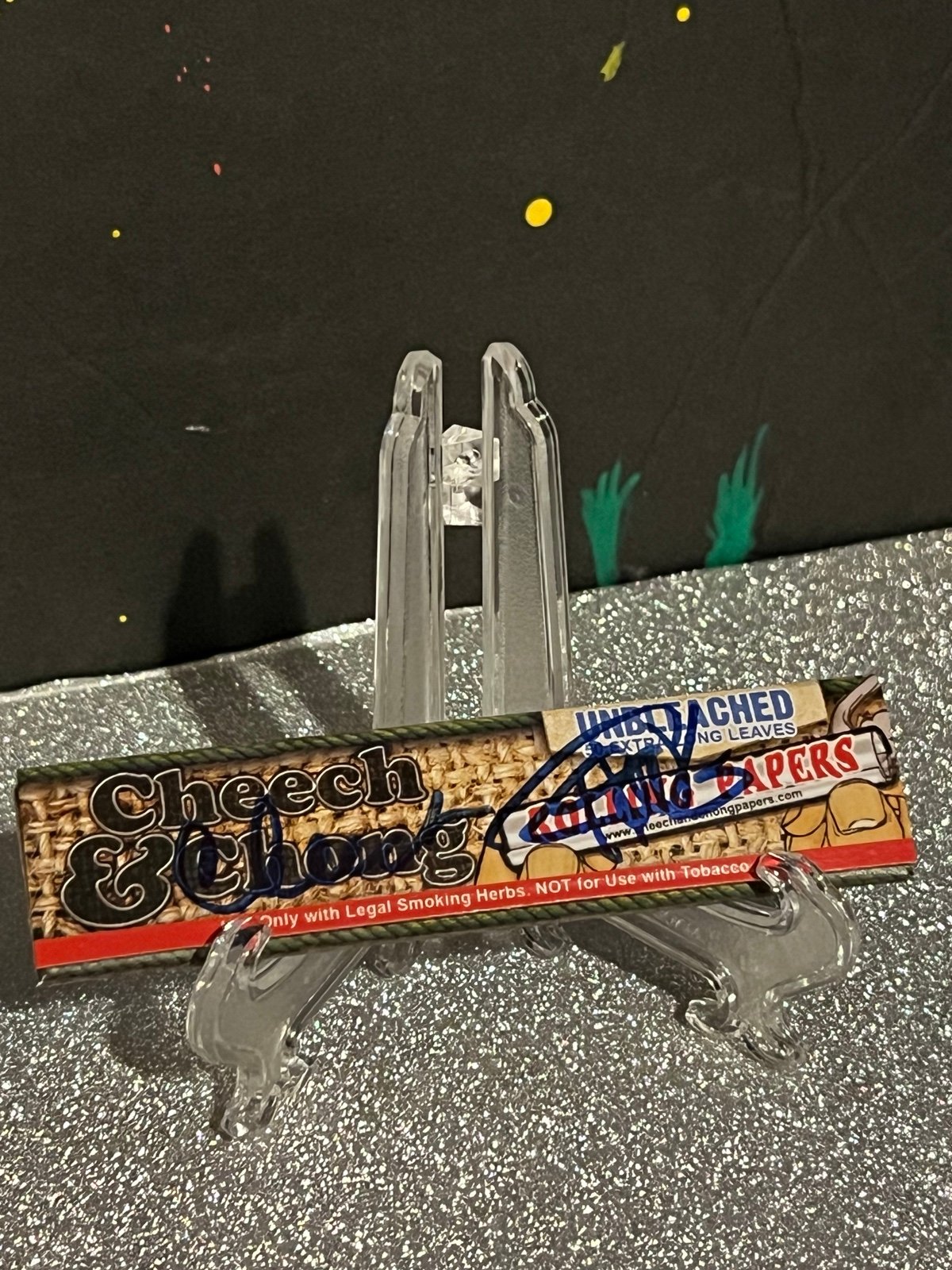 Cheech and Chong autographed rolling papers