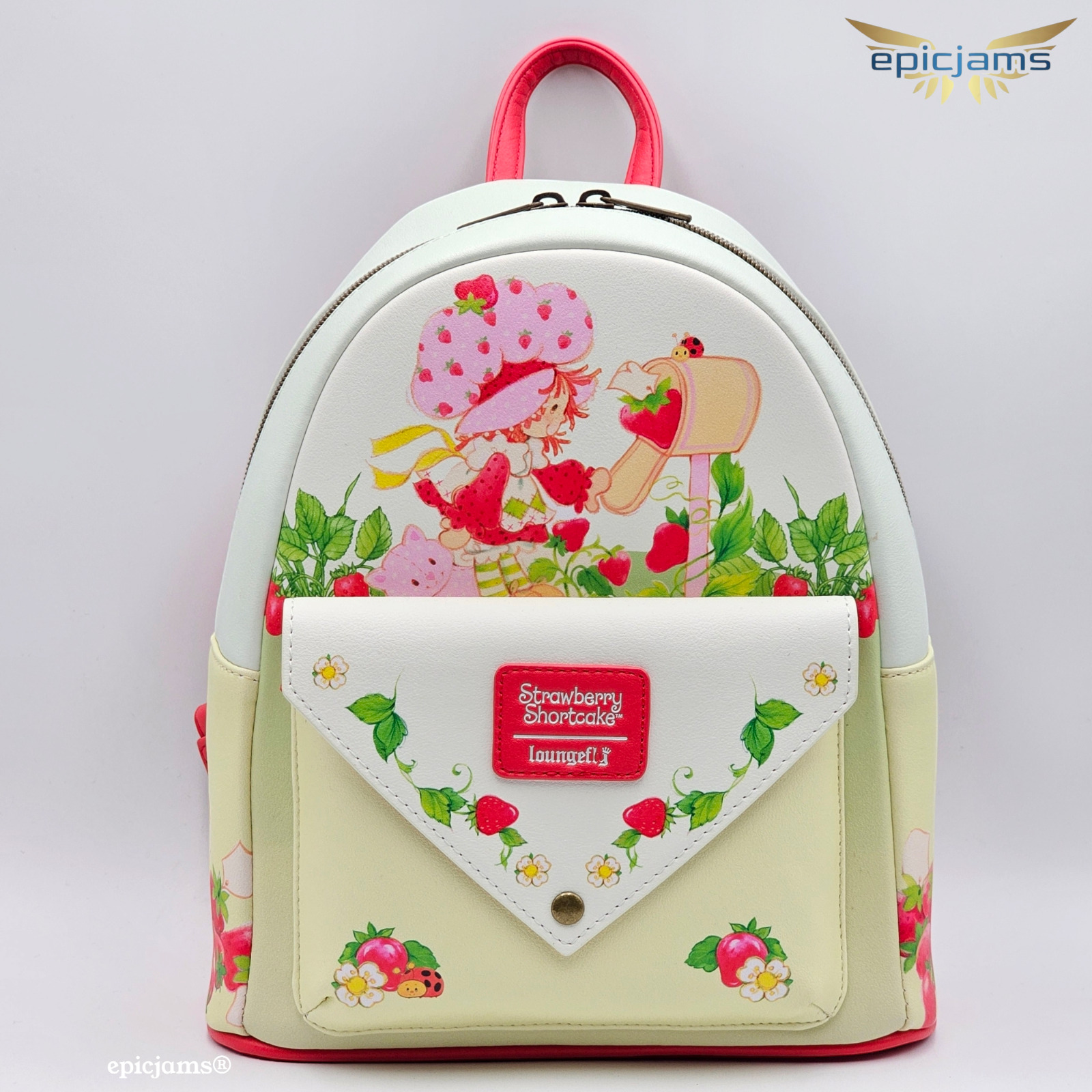 Loungefly Strawberry Shortcake Envelope Mini Backpack New
