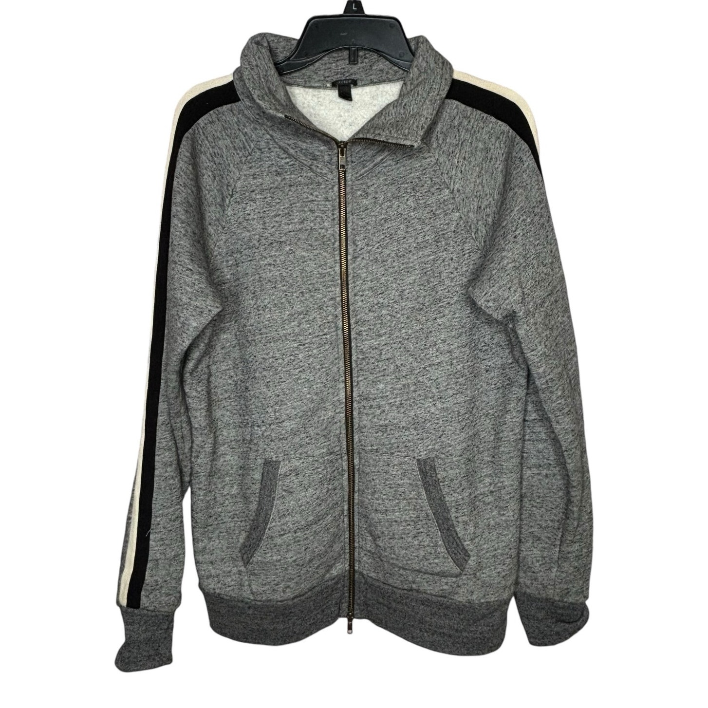 J. Crew Men's Zip Up Long Sleeve Cotton Blend Cozy Jacket Size Medium