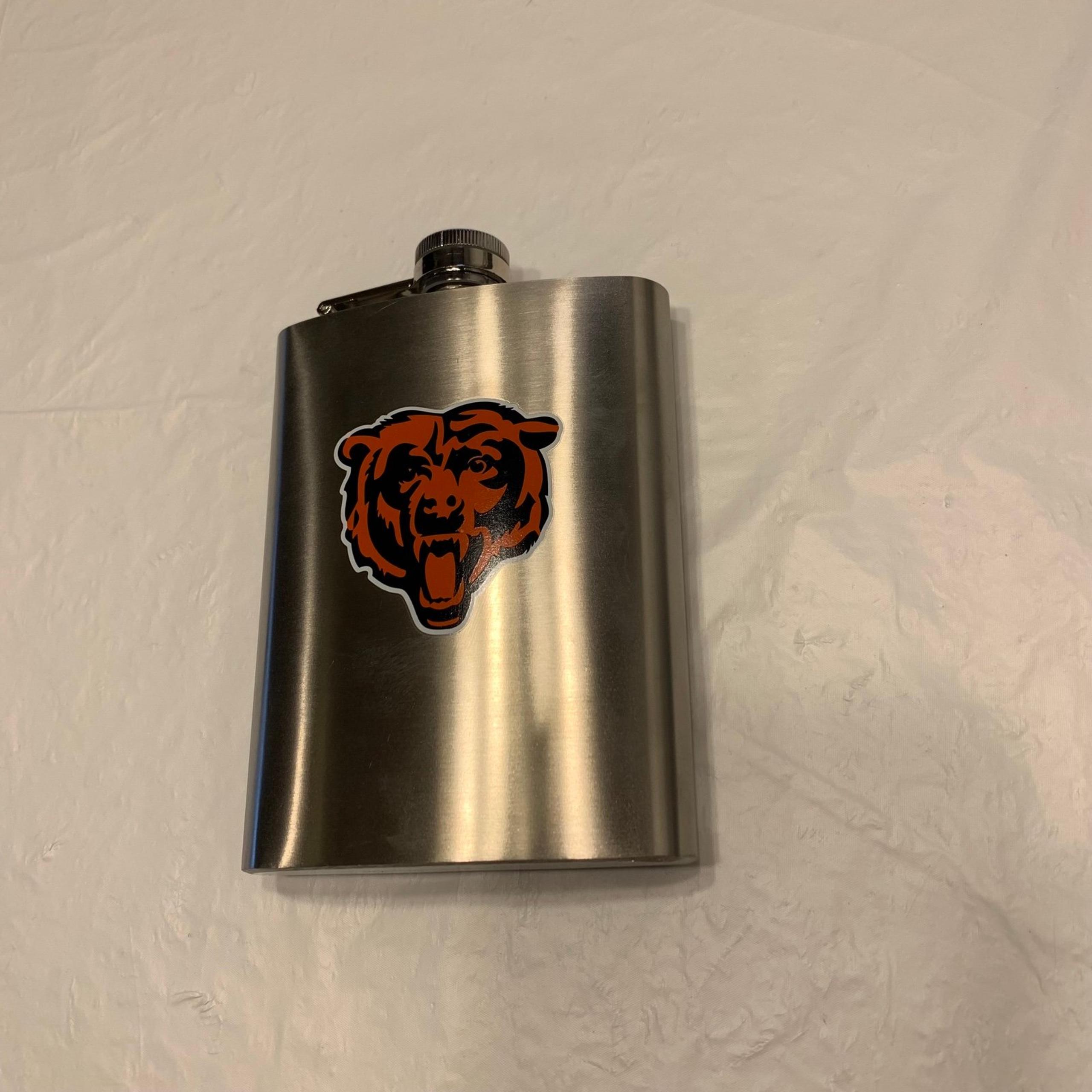 NFL Chicago Bears Steel Flask