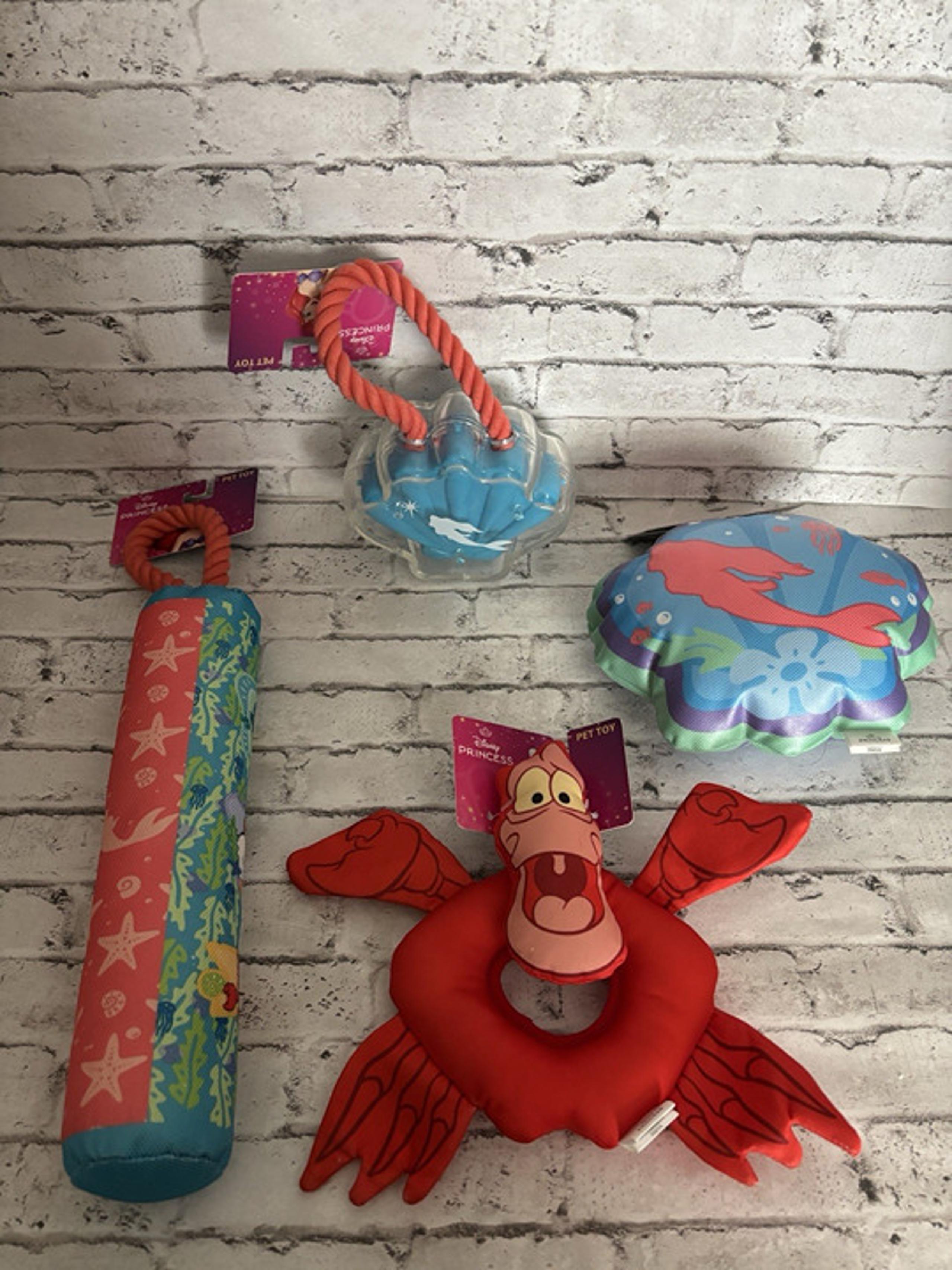 Fetch The Little Mermaid Ariel Lot Of 4 Dog Toys
