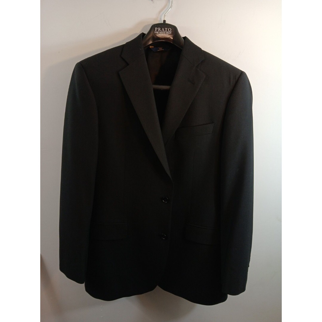 Brooks Brothers Mens Suit Gray 42R Jacket 34x27Pants 346 Stretch Two Piece Full