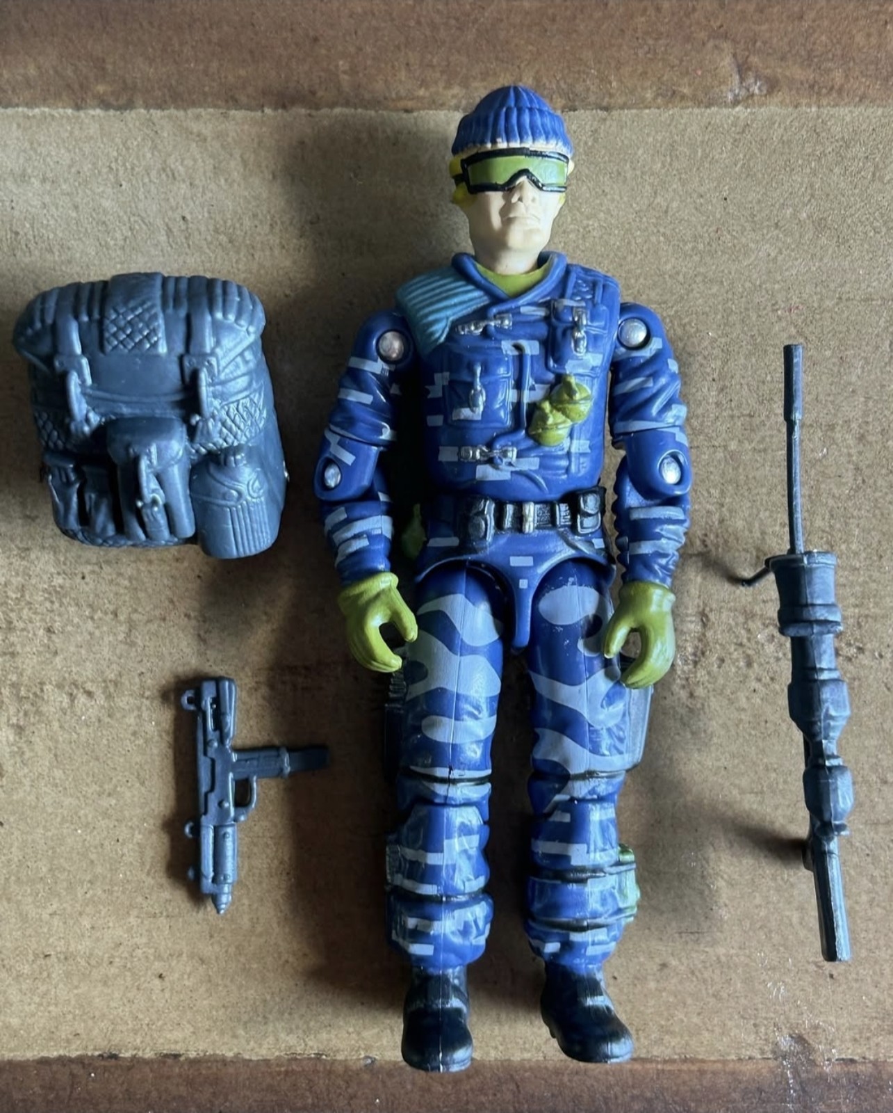 GI Joe Black Major Vintage Style Navy Task Force Lowlight Sniper Action Figure