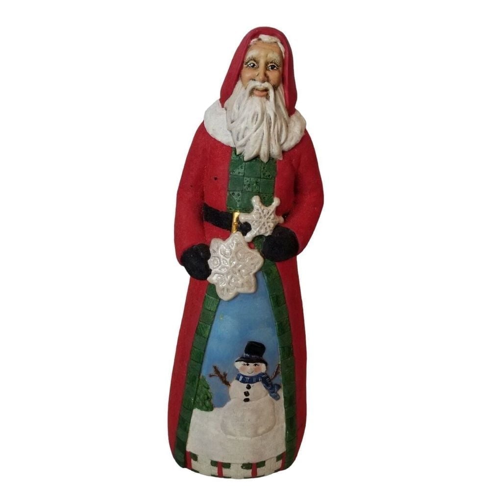 Rare European Santa Claus 13 Tall Multicolor Vintage
