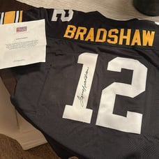 Terry Bradshaw Signed Custom Jersey with COA Pittsburgh Steelers