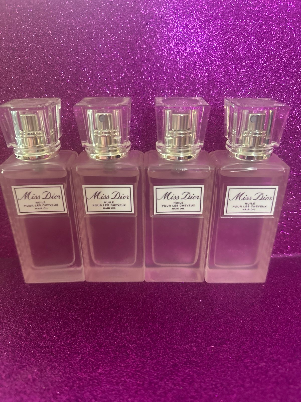4X Miss Dior hair oil SET OF 4, new authentic no box 1 fl Oz