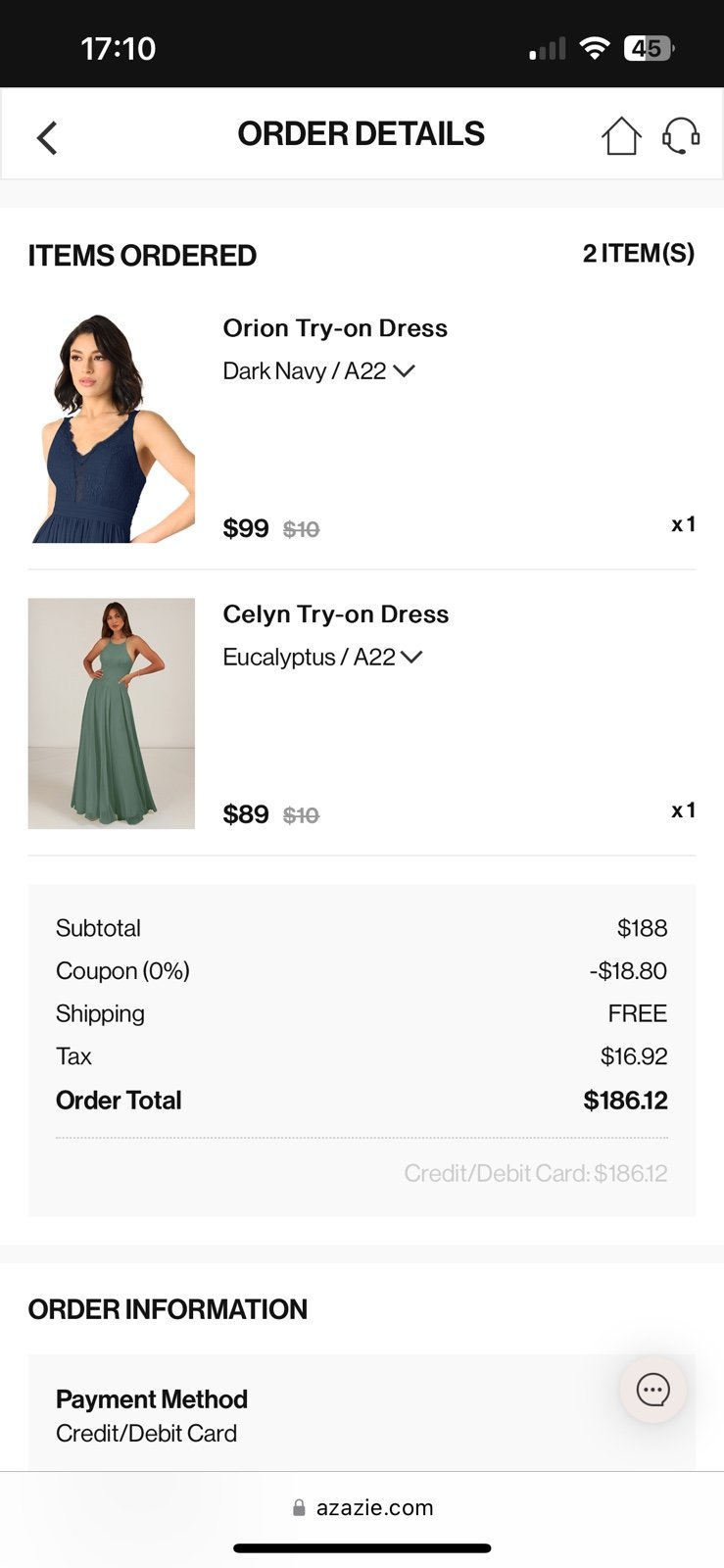 azazie bridesmaid dress