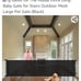 black 100 Retractable safety gate