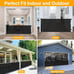 black 100 Retractable safety gate