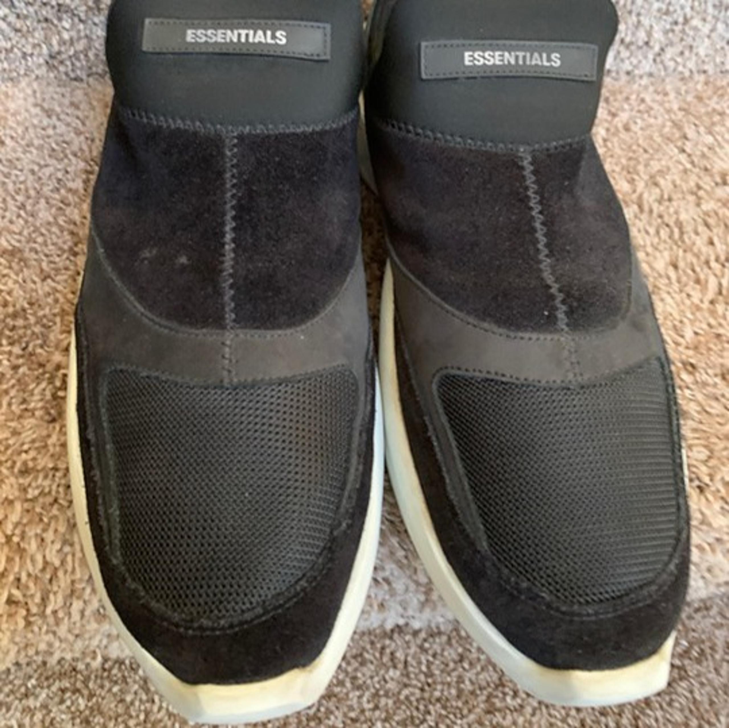 Essentials - Fear of God Men's Black Suede Accents Sneakers