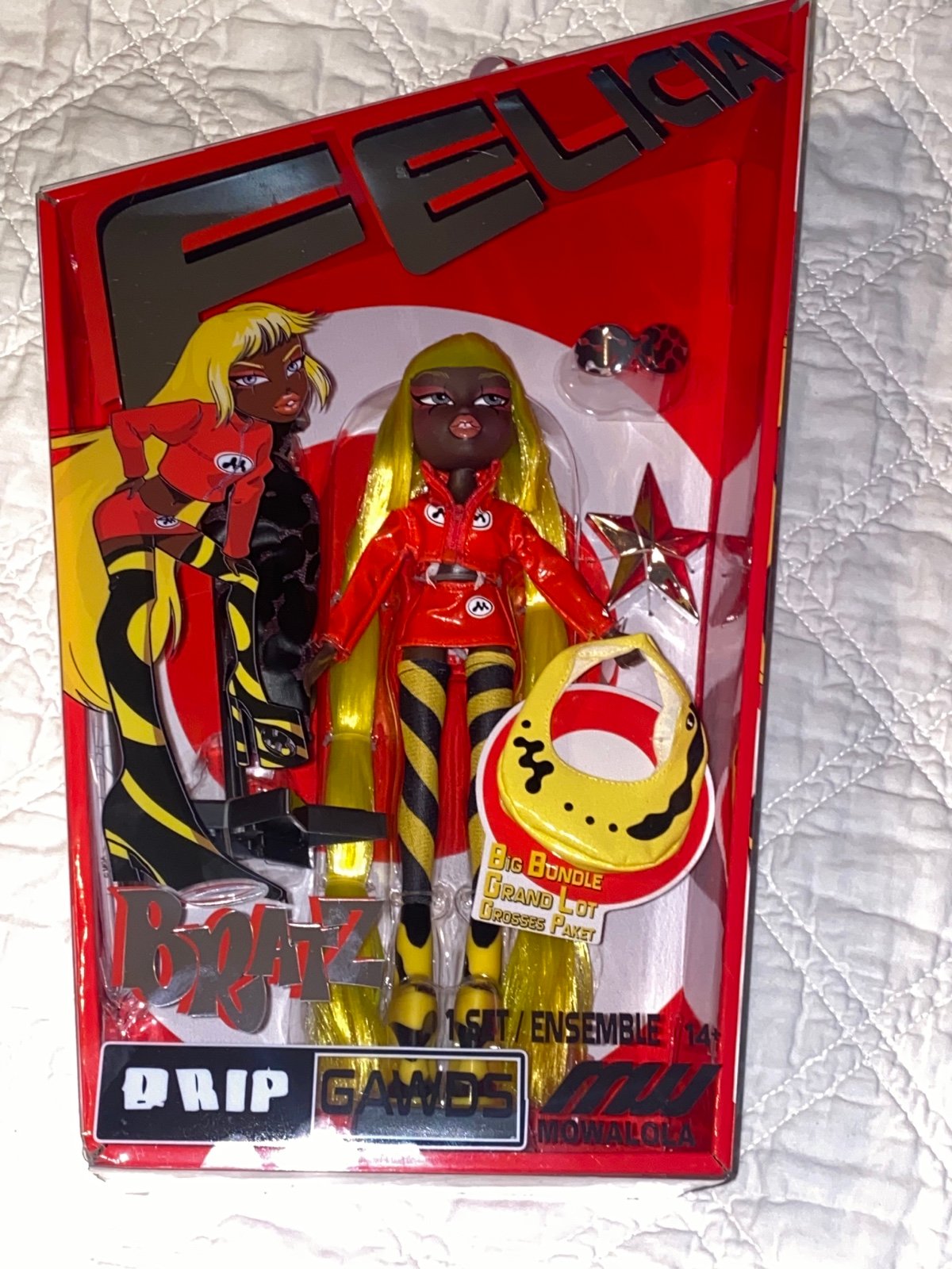 Doll Bratz X Mowalola Special Edition Designer Felicia Fashion Doll w/ 2 Outfits