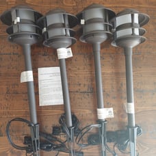 Better Homes & Gardens Frayser 4 Piece Outdoor QuickFIT LED Pathway Lights