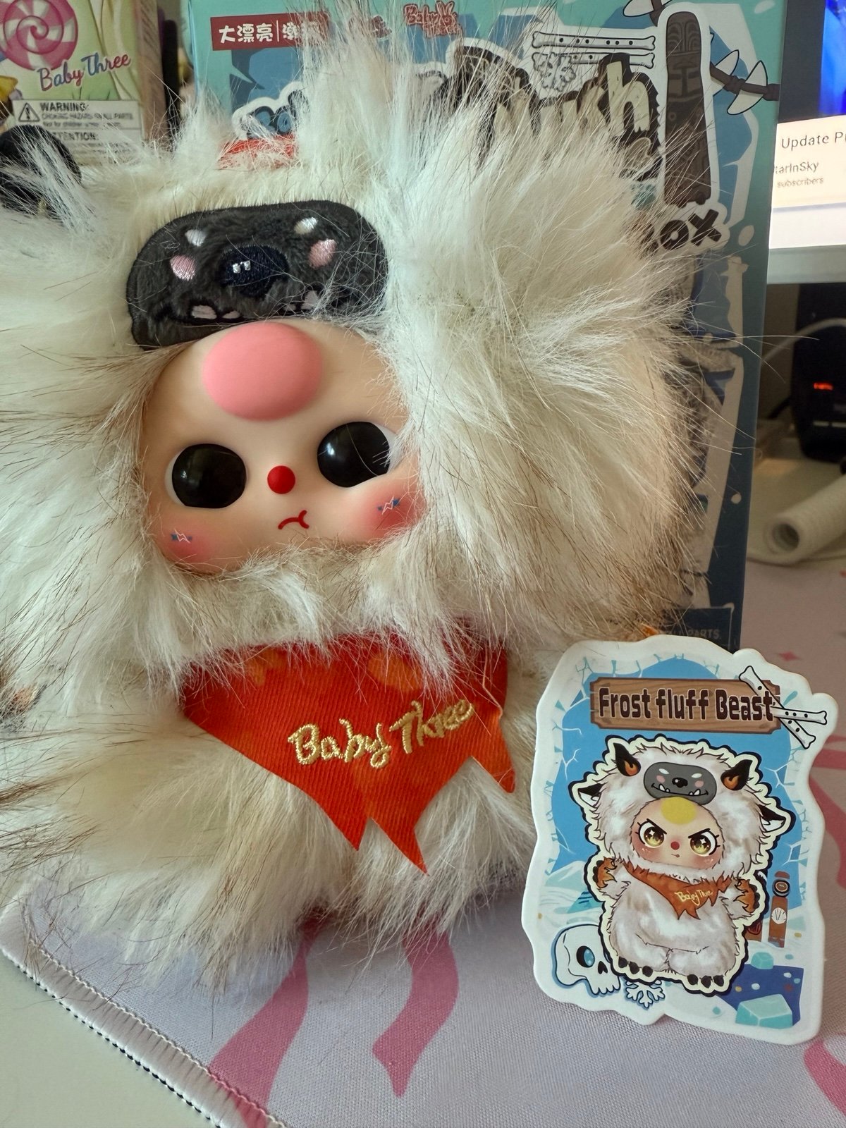 Baby Three Yeti Plush Blind Box-Frostfluff Beast