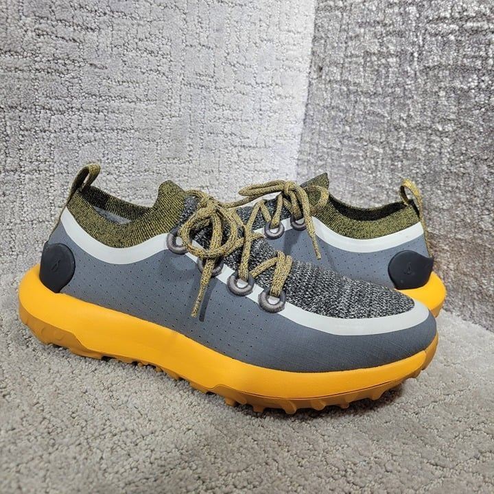 Allbirds Trail Runners SWT Men's Size 9.5 US Telluride Yellow Gray Hiking Shoes
