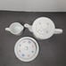 Shafford Japan Heirloom Sampler Patteen Set Teapot Creamer Sugar Cube Dome Dish