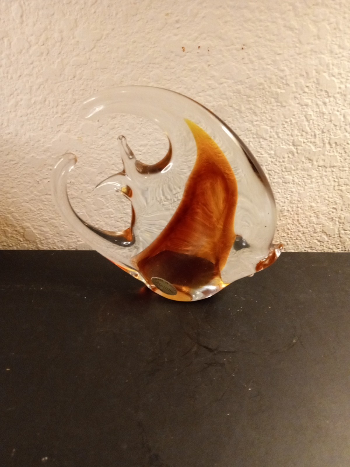 EXQUISITE Murano Italy 6 Angel Fish Figurine
