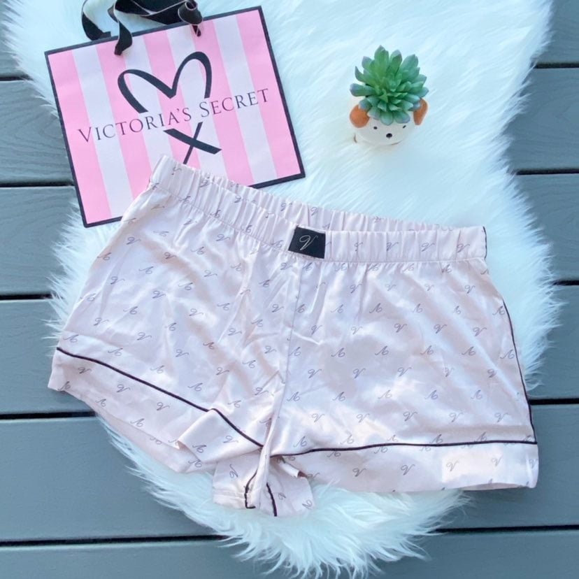 Victoria's Secret logo pajama shorts