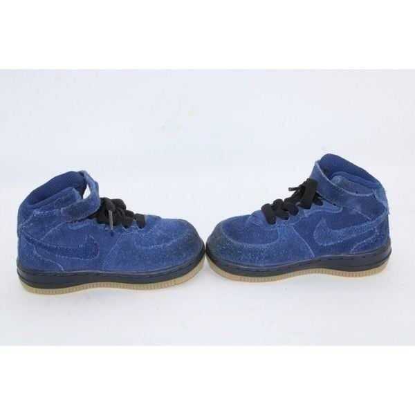 Nike AF1 Mid 859338-401 Blue Void Gum Bottom Baby Shoes Size 7C (CON63)