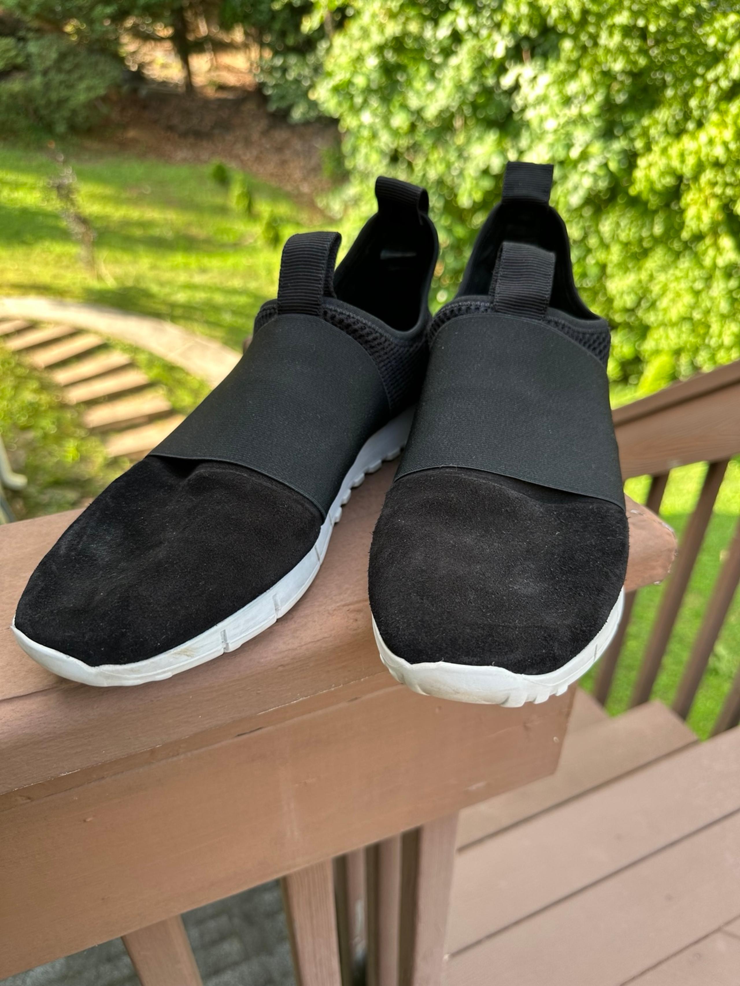 Black Slip-On Sneakers with Sock-Like Fit - Jimmy Choo