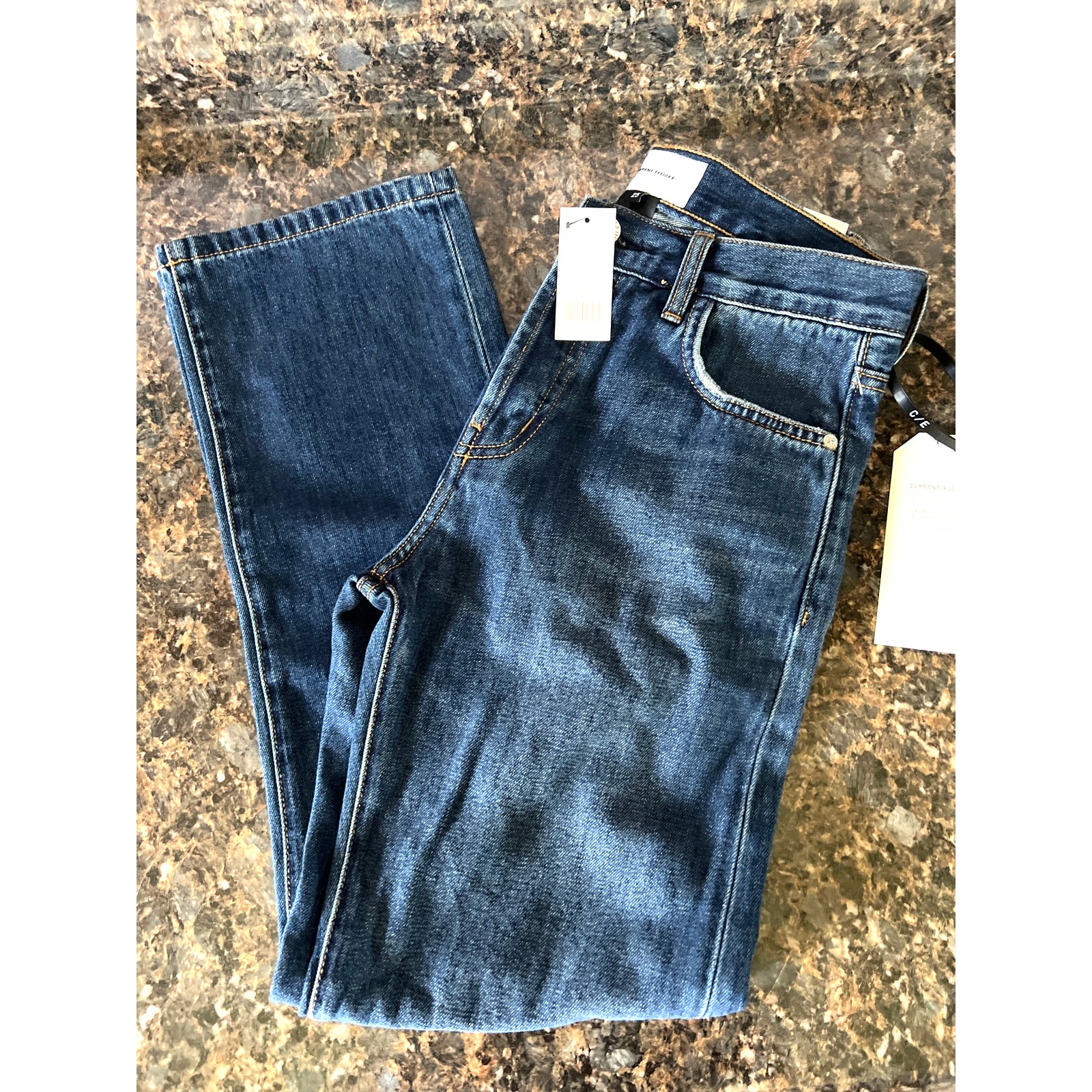 Current/Elliott The Original Straight Jeans Women's Size 25 NWT