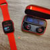 Smart Watch Heart Rate Monitor Bluetooth Call + Wireless Earbuds Earphone