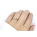 Art Deco Diamond ring. 14k Yellow and White Gold Square table.