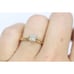 Art Deco Diamond ring. 14k Yellow and White Gold Square table.