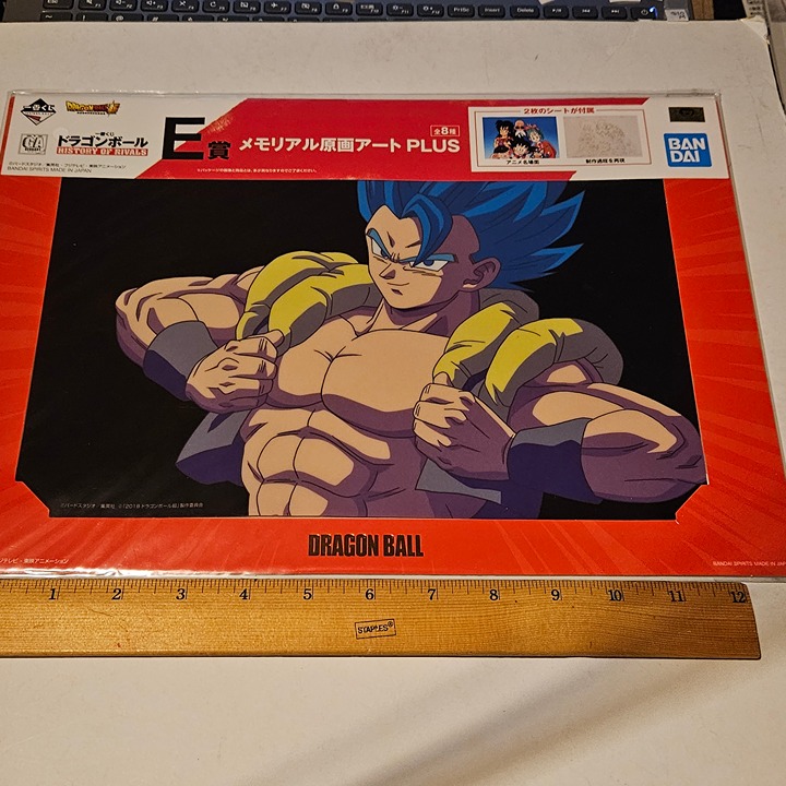 Gogeta Super Saiyan Blue matted memorial image and “cell” (2 pictures included)