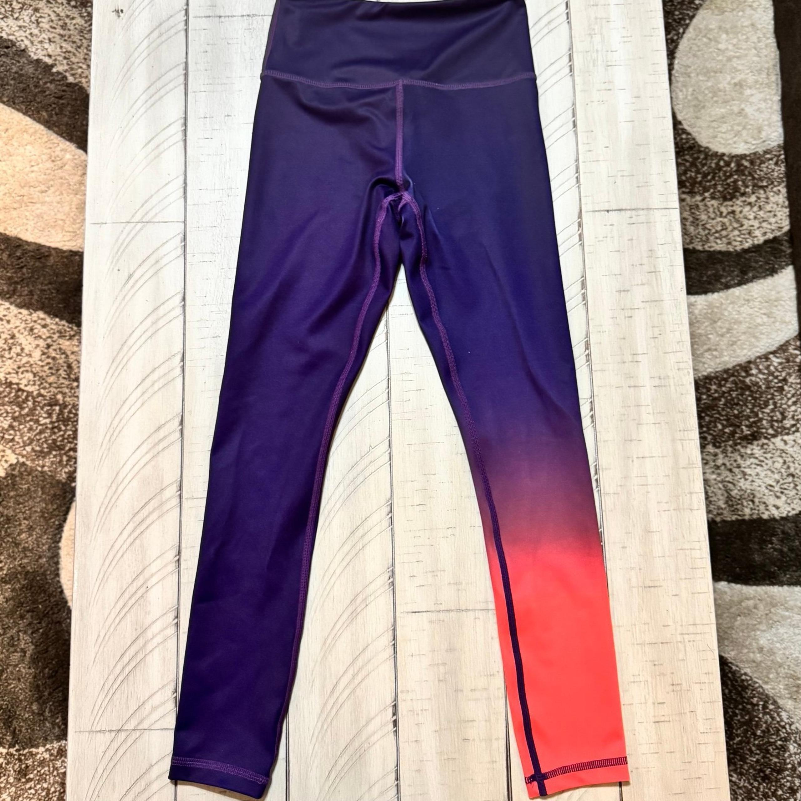 Women's ZYIA Compression Athletic Leggings Purple/Orange - Size 0