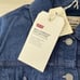 Levis Wellthread Lined Trucker Jacket Womens Small Denim Dark Wash A10560000
