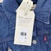 Levis Wellthread Lined Trucker Jacket Womens Small Denim Dark Wash A10560000