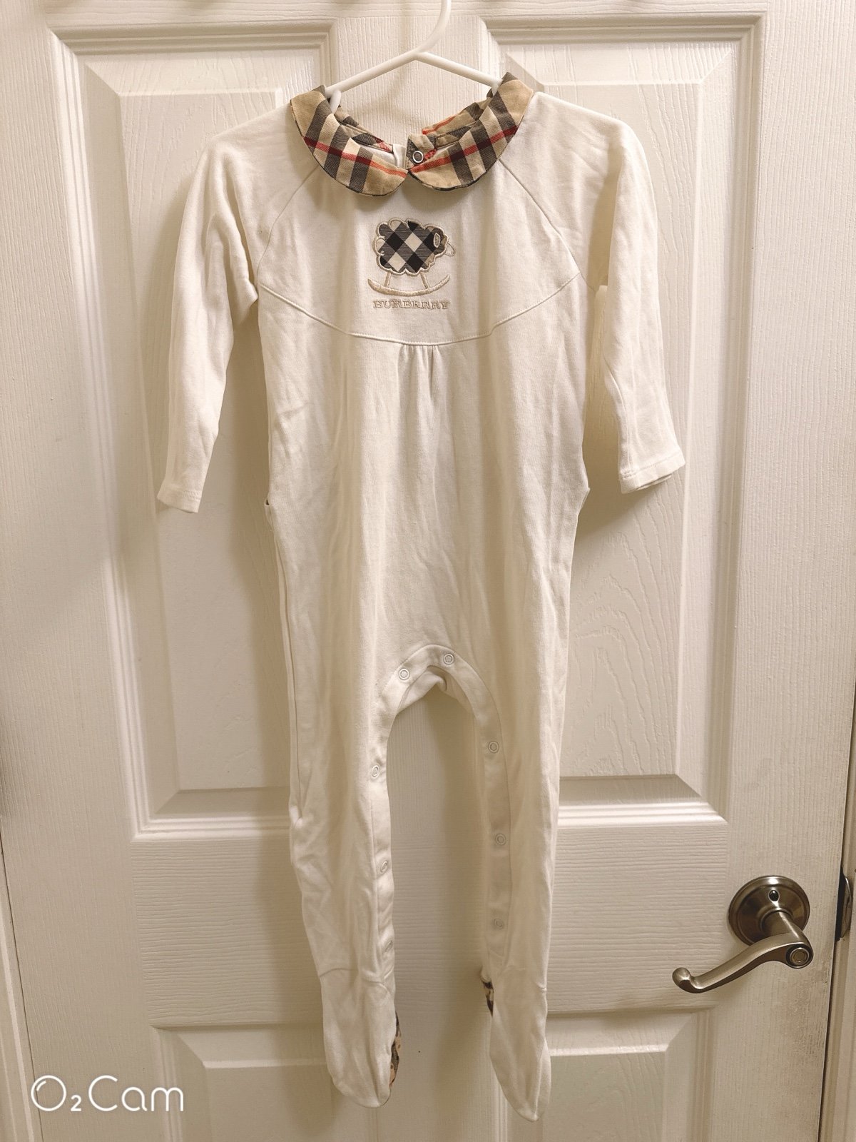 Burberry sheep romper / footie / sleeper