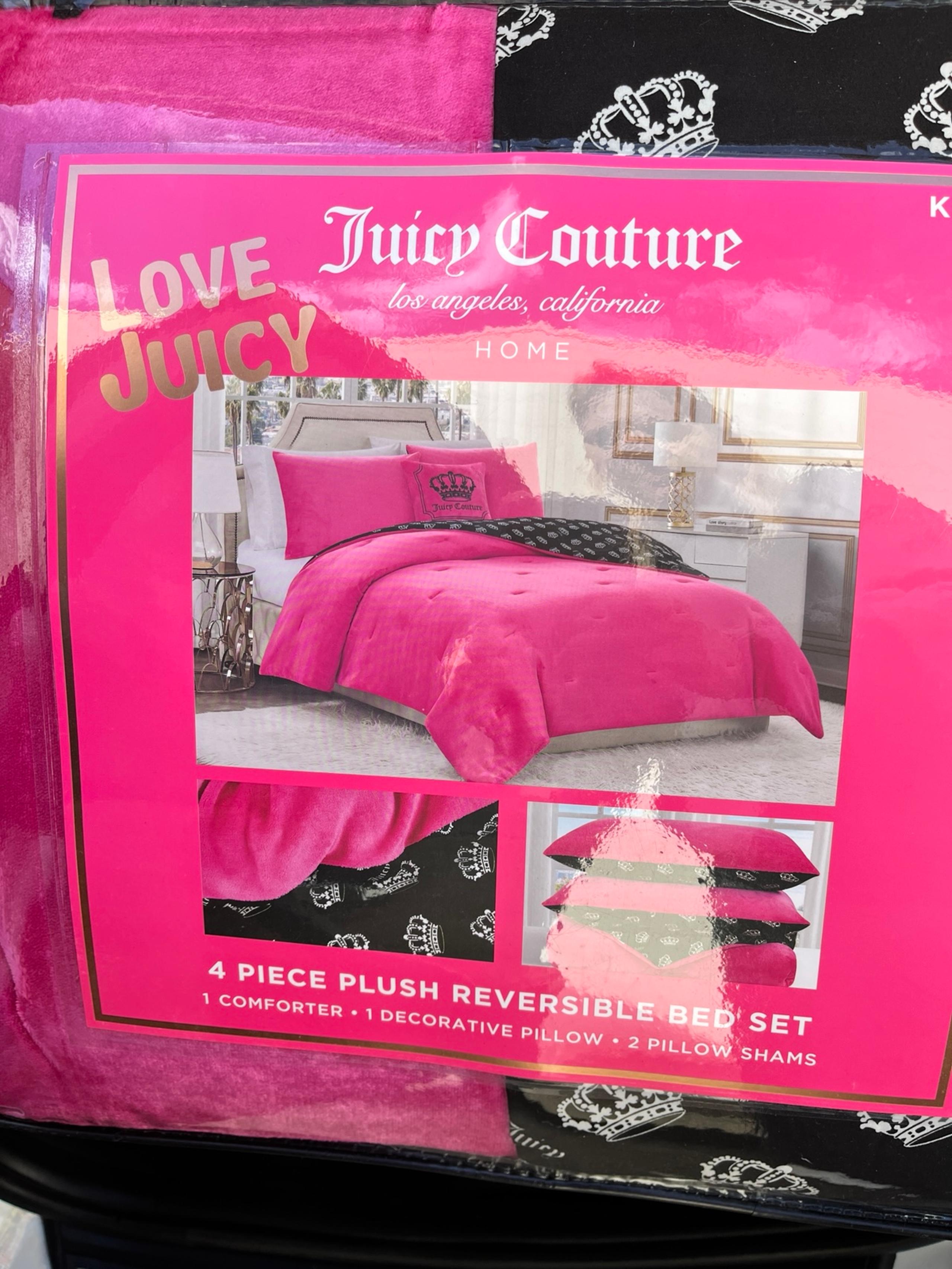 Juicy Couture Reversible Crown Bed Set, King