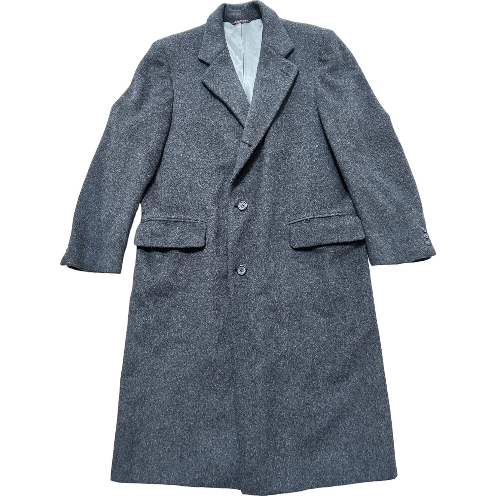 Cricketeer Mens Large Heavyweight Gray Trenchcoat