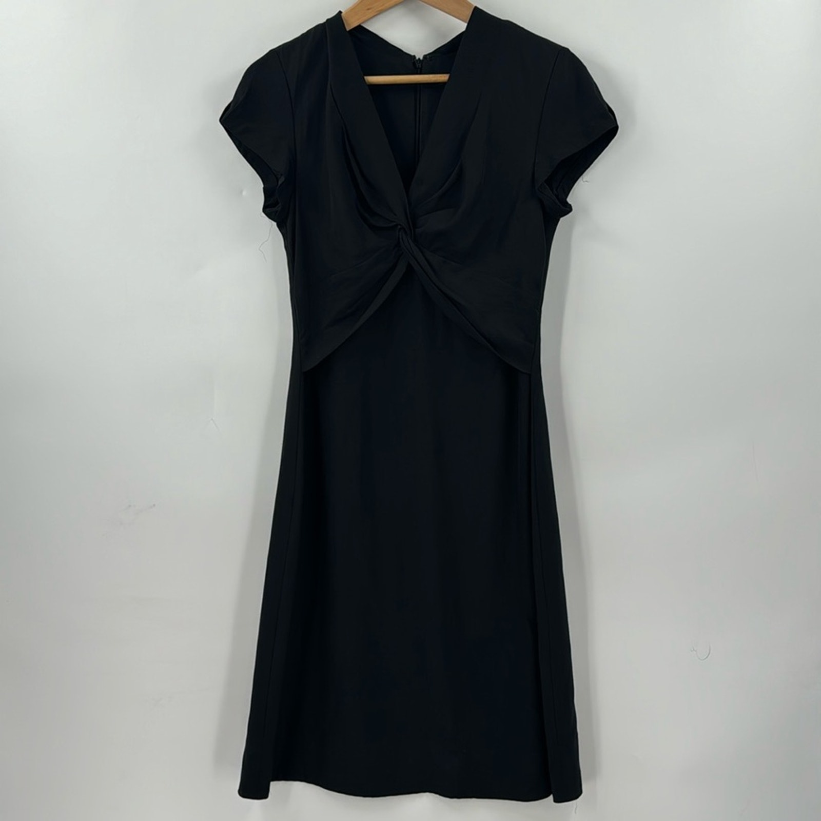 Banana republic office siren black silk dress