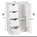 Compact 4 Drawer Dresser Shelf Durable MDF Cabinet Storage Home Bedroom Furnitur