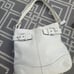 Coach Leather White Hobo Satchel Bag 1454