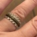 Sterling Silver Ruffled Spinner Ring Size 8