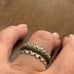 Sterling Silver Ruffled Spinner Ring Size 8