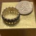 Sterling Silver Ruffled Spinner Ring Size 8