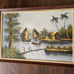 Painting vintage Chinese Junk boats