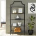 71 Nola 5 Tier Etagere Bookcase, Black Finish