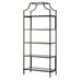 71 Nola 5 Tier Etagere Bookcase, Black Finish