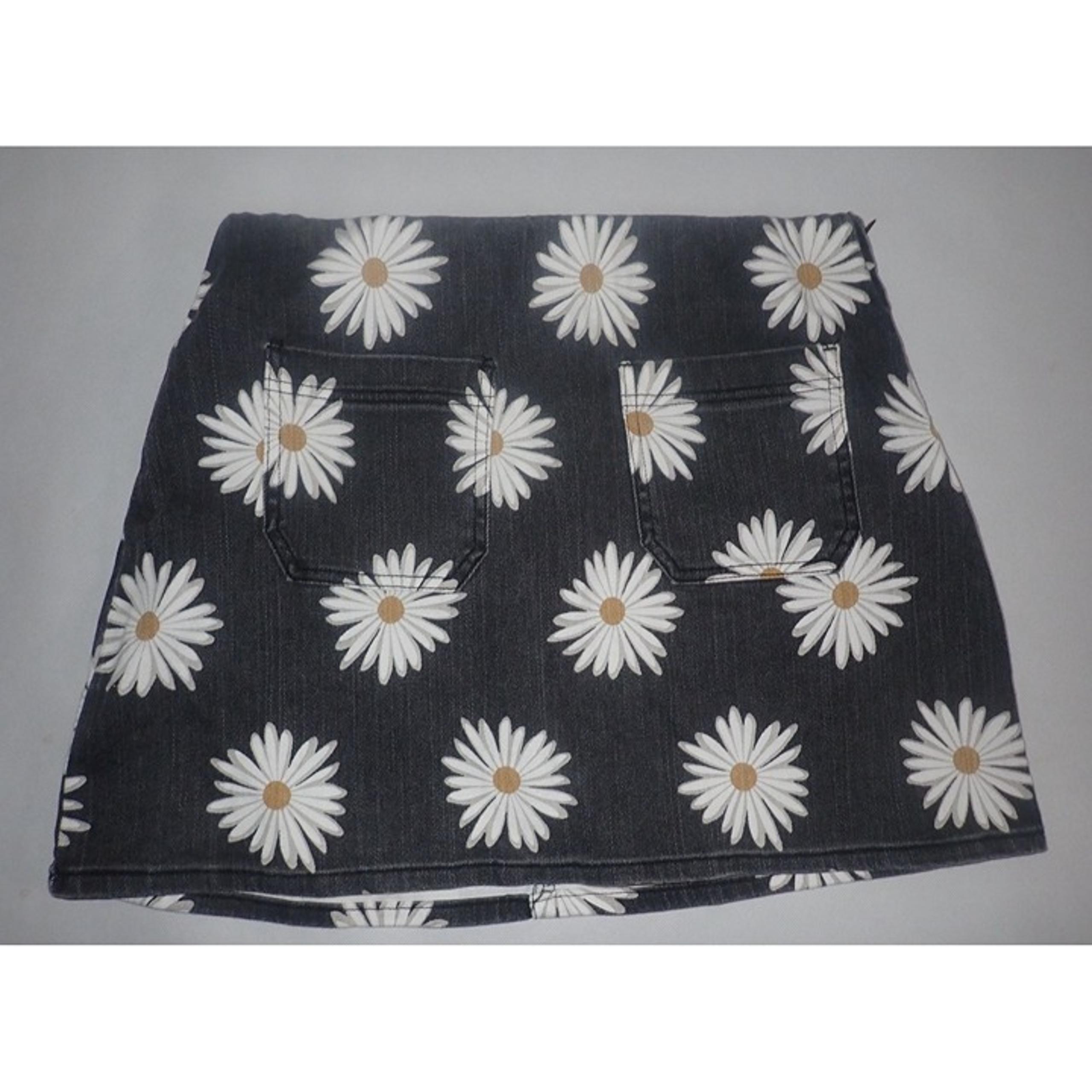 Rex Mini Skirt Women L Black Daisy Side Zip - Show Me Your MuMu