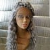 Grey goddess platinum jeweled lace wig