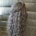 Grey goddess platinum jeweled lace wig