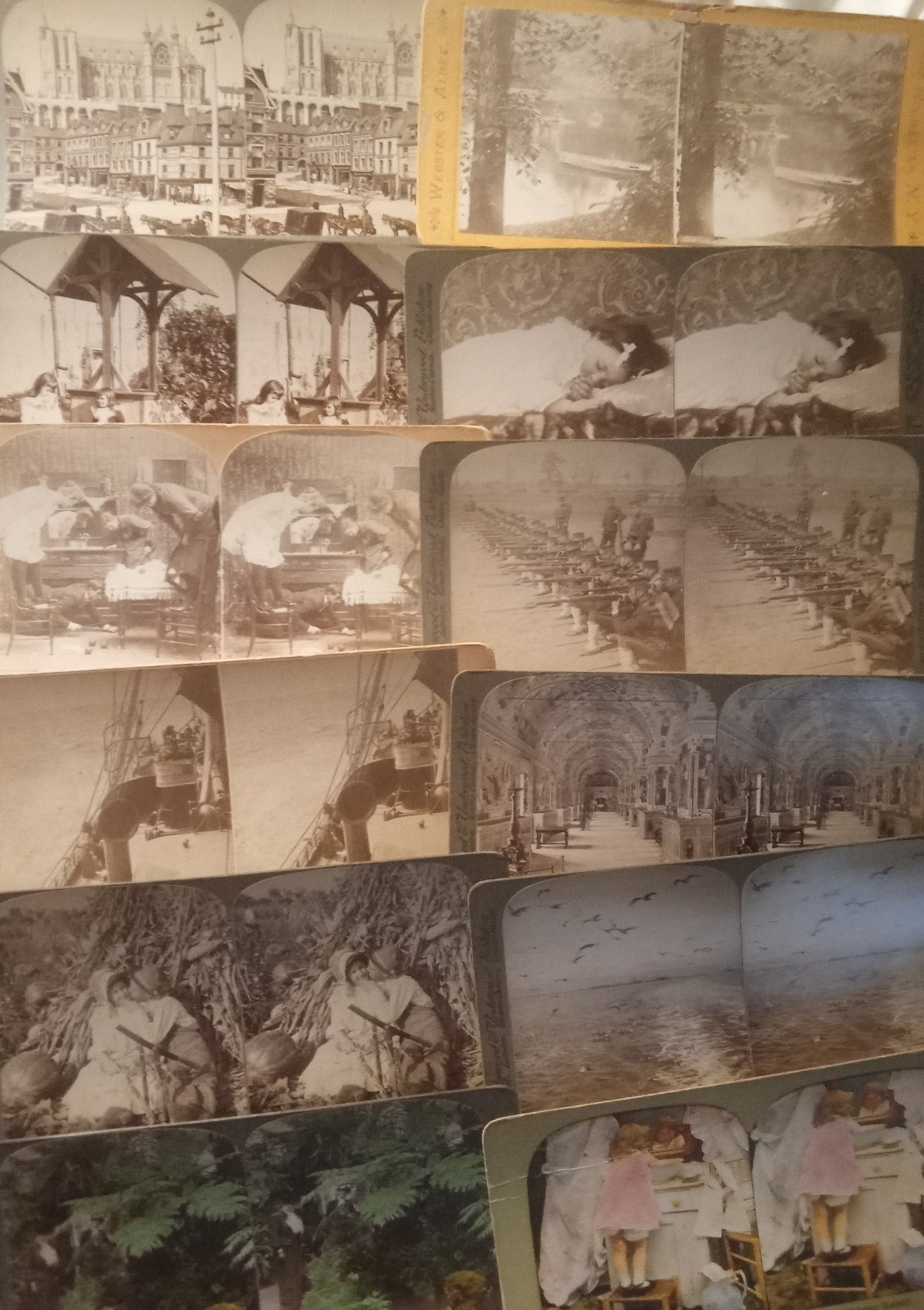 Stereoview Cards Antique Photo Lot of 26 Vintage 3D