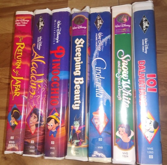 Pristine VHS Disney Movies
