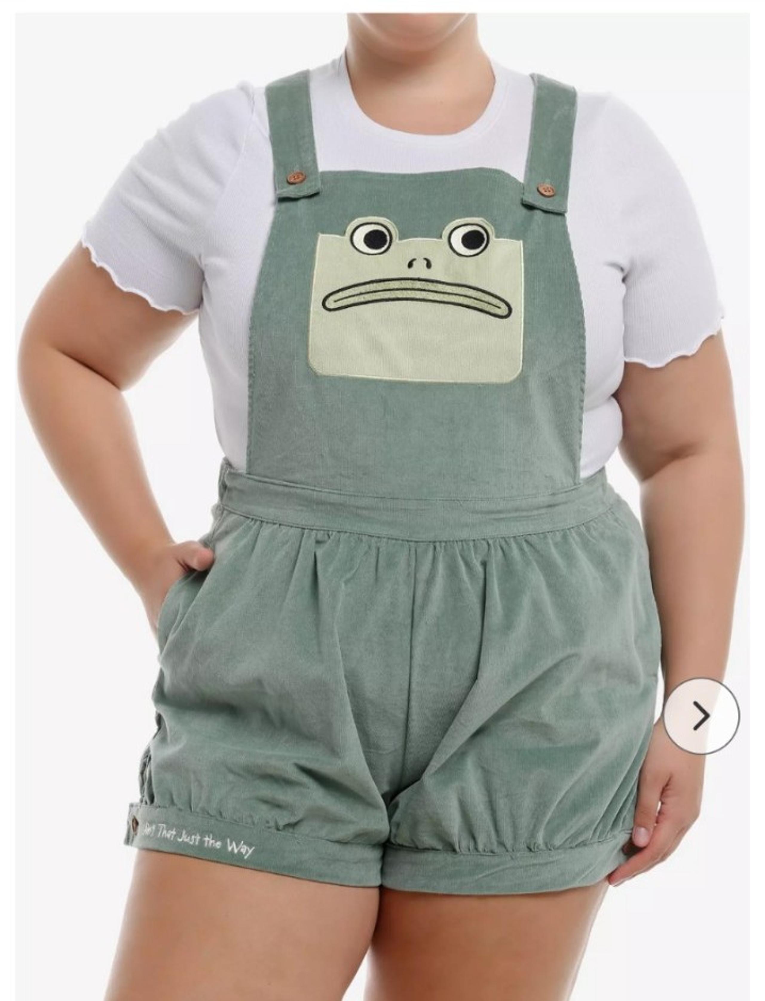 Over The Garden Wall Greg Frog Shortalls Plus Size (Price is firm)