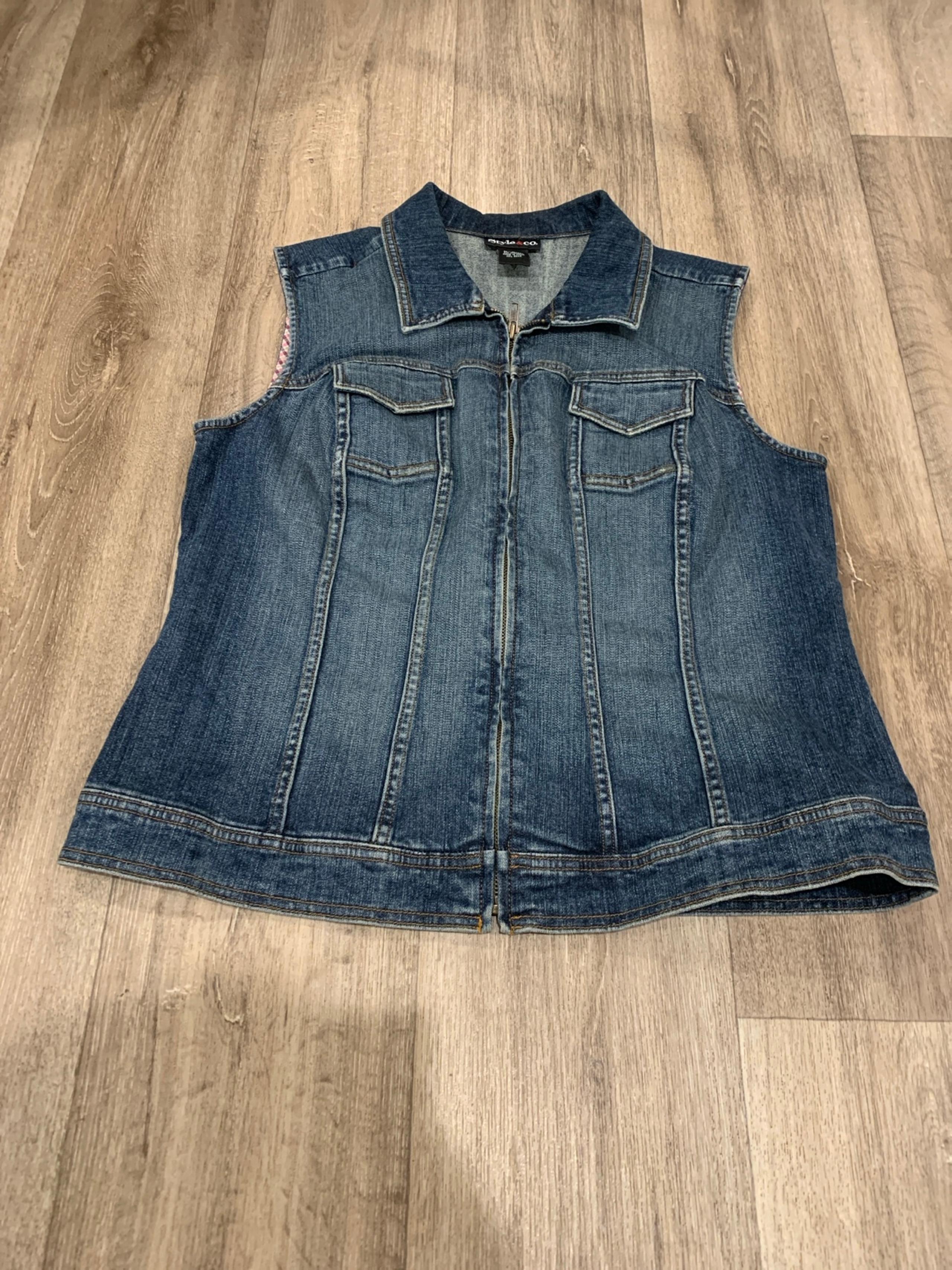 Denim Vest Stlye & Co